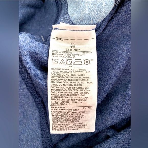 🌟2/$20 PRICE DROP🌟 NWT! GAP FIT GFAST grey performance cotton LEGGINGS Size XS - Picture 5 of 6